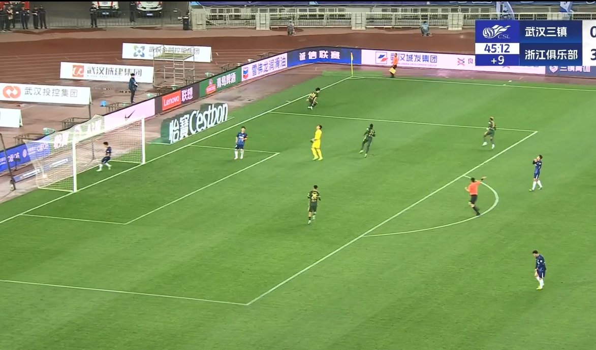 18歲王鈺棟中超處子球！三鎮(zhèn)后防白給，浙江半場(chǎng)4-0領(lǐng)先