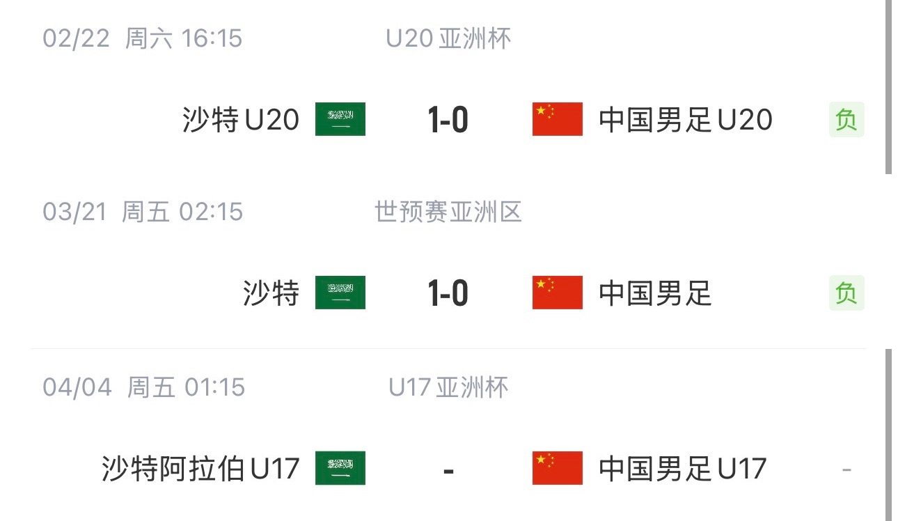 國(guó)字號(hào)三遇沙特！國(guó)少U17亞洲杯首戰(zhàn)對(duì)陣沙特，此前國(guó)足&國(guó)青均負(fù)