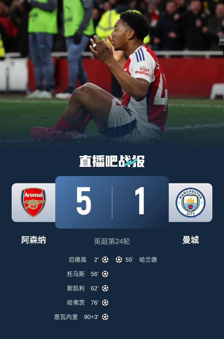 硬氣槍手無(wú)畏強(qiáng)敵！阿森納本賽季5-1碾壓曼城，3-0完勝皇馬